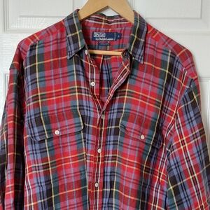 Polo linen long sleeved shirt Mens6